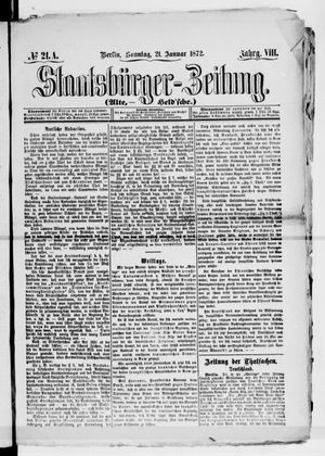 Staatsbürger-Zeitung on Jan 21, 1872