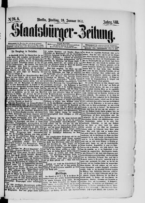 Staatsbürger-Zeitung on Jan 26, 1872