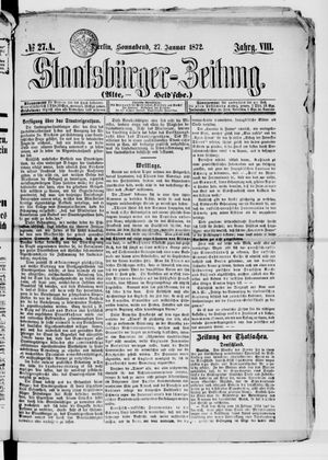 Staatsbürger-Zeitung vom 27.01.1872