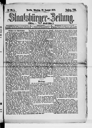 Staatsbürger-Zeitung vom 29.01.1872