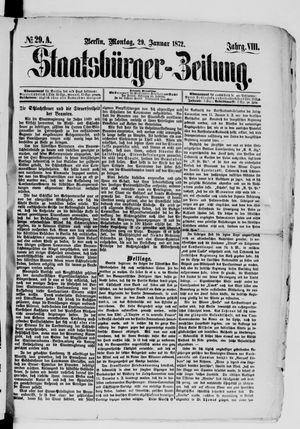 Staatsbürger-Zeitung on Jan 29, 1872