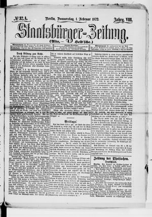 Staatsbürger-Zeitung vom 01.02.1872