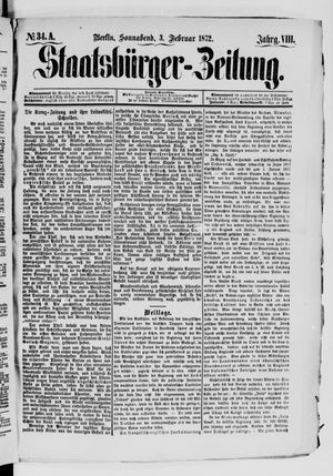 Staatsbürger-Zeitung on Feb 3, 1872
