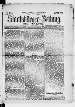 Staatsbürger-Zeitung vom 04.02.1872
