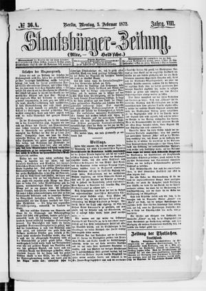 Staatsbürger-Zeitung vom 05.02.1872