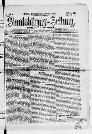 Staatsbürger-Zeitung vom 08.02.1872