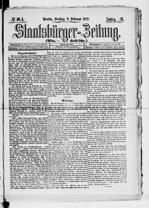 Staatsbürger-Zeitung vom 09.02.1872