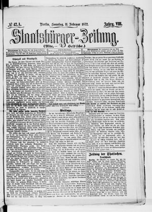 Staatsbürger-Zeitung vom 11.02.1872