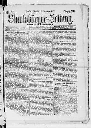 Staatsbürger-Zeitung on Feb 12, 1872