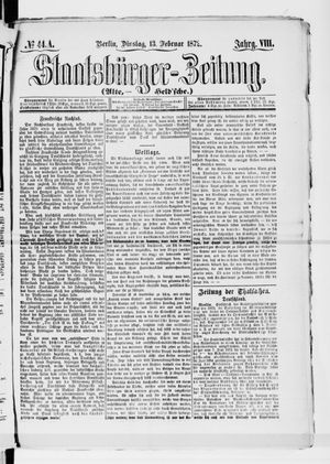 Staatsbürger-Zeitung on Feb 13, 1872