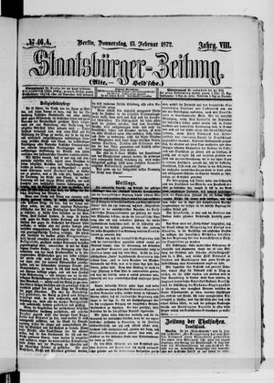Staatsbürger-Zeitung vom 15.02.1872