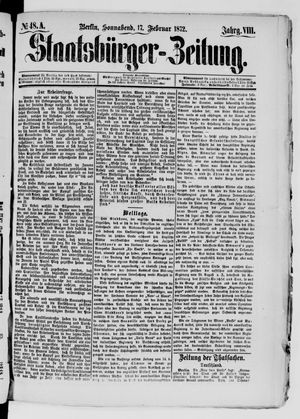 Staatsbürger-Zeitung vom 17.02.1872