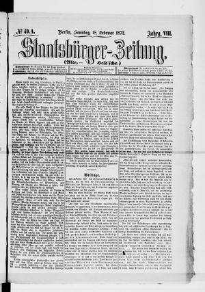 Staatsbürger-Zeitung vom 18.02.1872