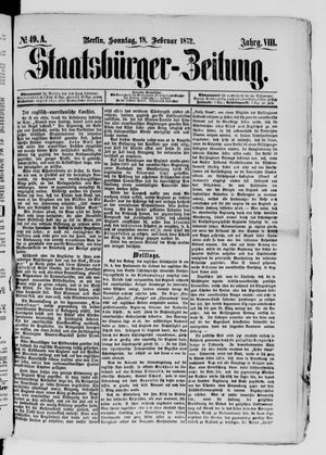 Staatsbürger-Zeitung vom 18.02.1872