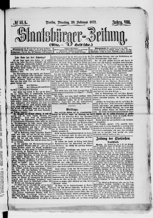 Staatsbürger-Zeitung vom 20.02.1872