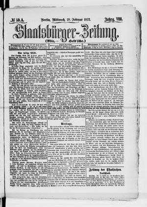 Staatsbürger-Zeitung vom 28.02.1872