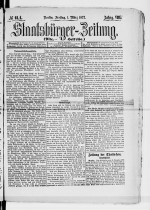 Staatsbürger-Zeitung vom 01.03.1872