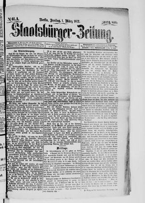 Staatsbürger-Zeitung vom 01.03.1872