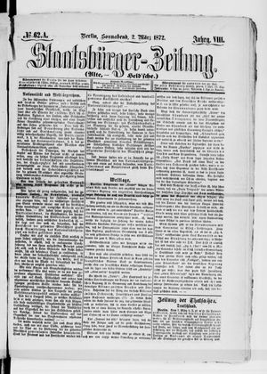 Staatsbürger-Zeitung on Mar 2, 1872
