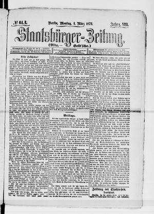 Staatsbürger-Zeitung vom 04.03.1872