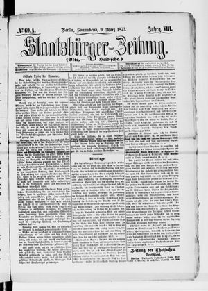Staatsbürger-Zeitung vom 09.03.1872