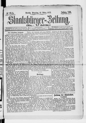 Staatsbürger-Zeitung on Mar 12, 1872