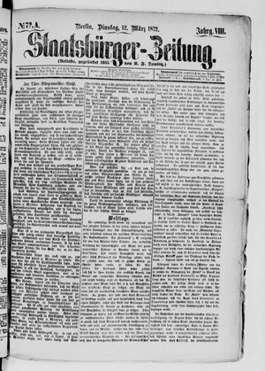 Staatsbürger-Zeitung on Mar 12, 1872
