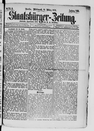 Staatsbürger-Zeitung vom 13.03.1872