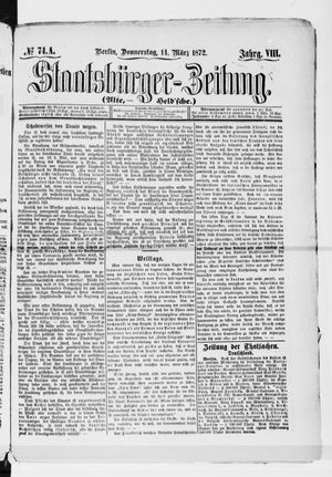 Staatsbürger-Zeitung on Mar 14, 1872