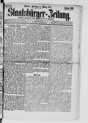 Staatsbürger-Zeitung vom 15.03.1872