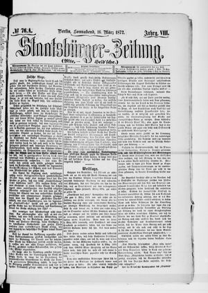 Staatsbürger-Zeitung vom 16.03.1872