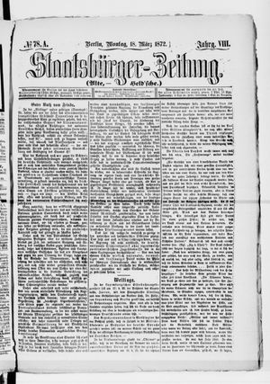Staatsbürger-Zeitung on Mar 18, 1872