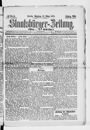 Staatsbürger-Zeitung vom 25.03.1872
