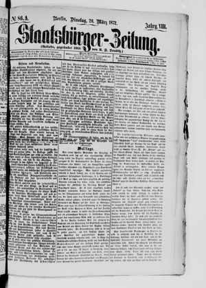 Staatsbürger-Zeitung on Mar 26, 1872
