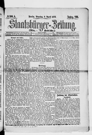 Staatsbürger-Zeitung vom 09.04.1872