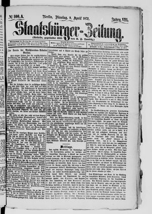 Staatsbürger-Zeitung vom 09.04.1872