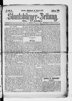 Staatsbürger-Zeitung vom 10.04.1872