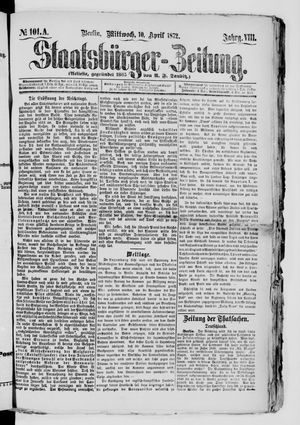 Staatsbürger-Zeitung vom 10.04.1872