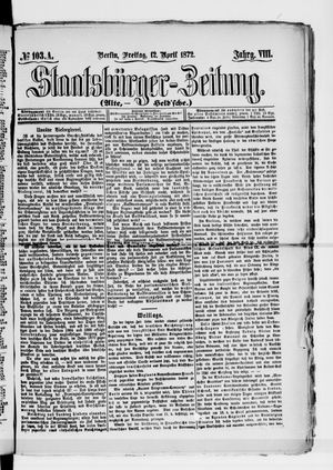 Staatsbürger-Zeitung vom 12.04.1872