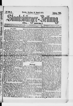 Staatsbürger-Zeitung vom 19.04.1872