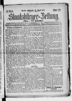 Staatsbürger-Zeitung on Apr 24, 1872