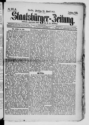 Staatsbürger-Zeitung on Apr 26, 1872