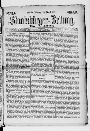 Staatsbürger-Zeitung vom 29.04.1872