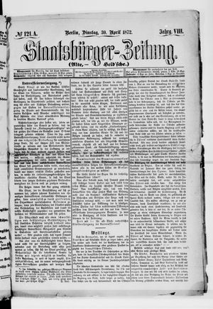 Staatsbürger-Zeitung vom 30.04.1872