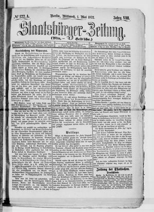 Staatsbürger-Zeitung vom 01.05.1872