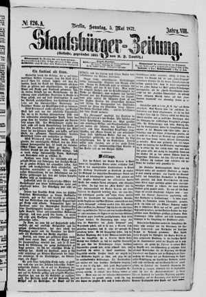 Staatsbürger-Zeitung on May 5, 1872