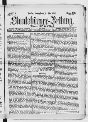 Staatsbürger-Zeitung on May 11, 1872