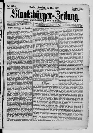 Staatsbürger-Zeitung on May 12, 1872