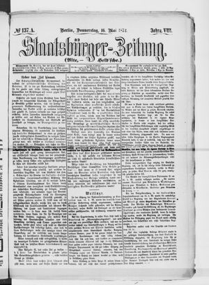 Staatsbürger-Zeitung on May 16, 1872
