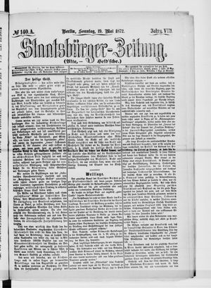 Staatsbürger-Zeitung vom 19.05.1872